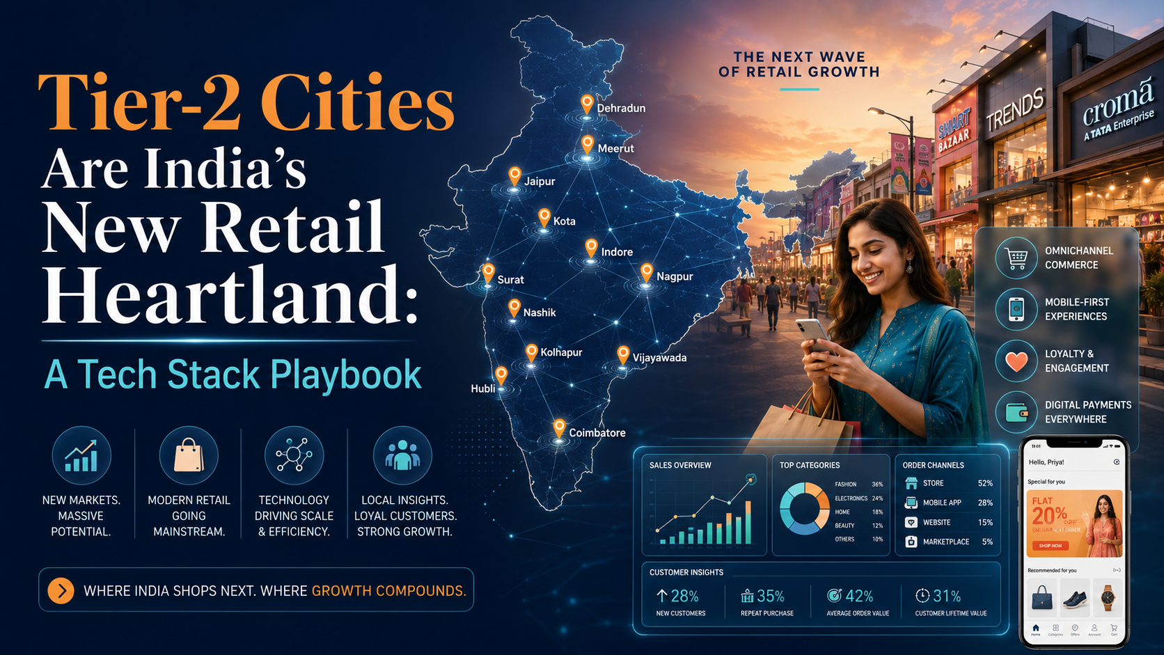 Tier-2 Cities Are India's New Retail Heartland: A Tech Stack Playbook