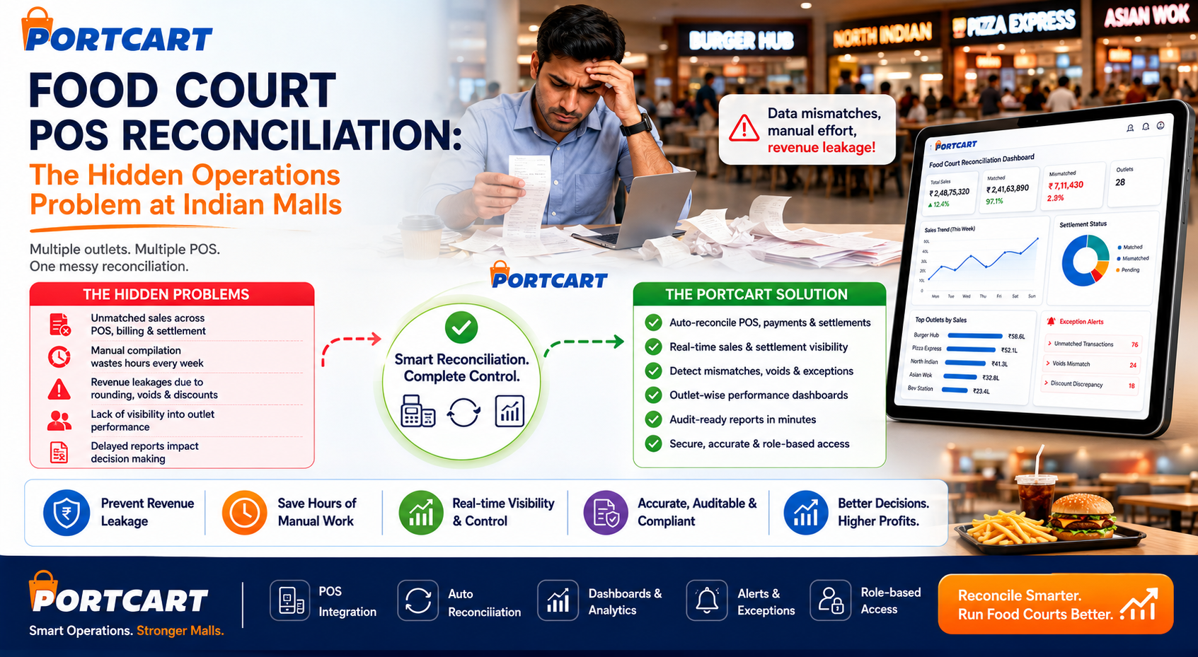 Food Court POS Reconciliation: The Hidden Operations Problem at Indian Malls